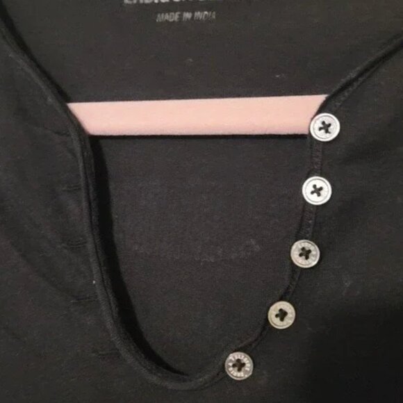 Zadig and Voltaire Tunisien ML Camo Skull Strass Henley Top - Picture 4 of 10